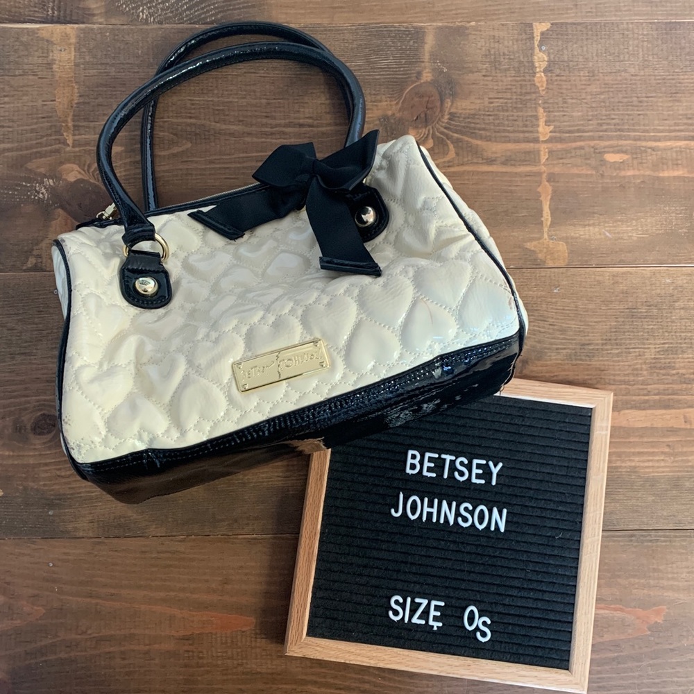 Betsey Johnson Quilted Heart Handbag